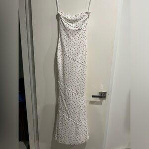 Strapless PP maxi dress NWT cherries